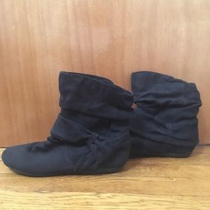 Report Black Suede Booties